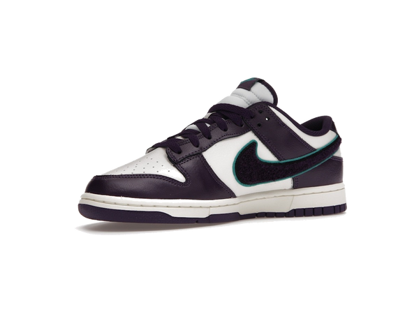 Nike Dunk Low Chenille Swoosh Sail Grand Purple