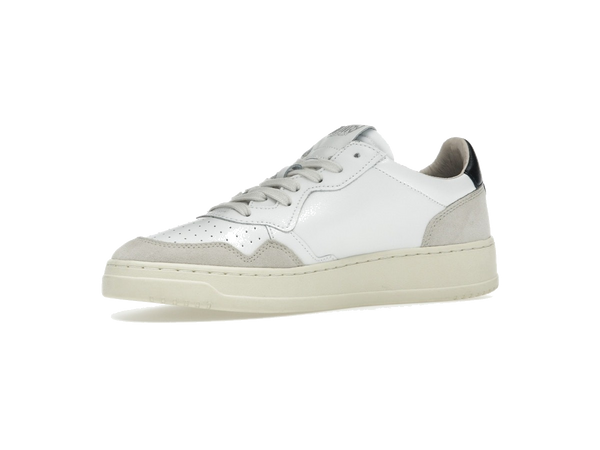 Autry Medalist Leather Low White Black Beige