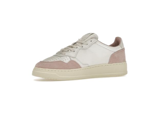Autry Medalist Leather Low White Powder (Women's)