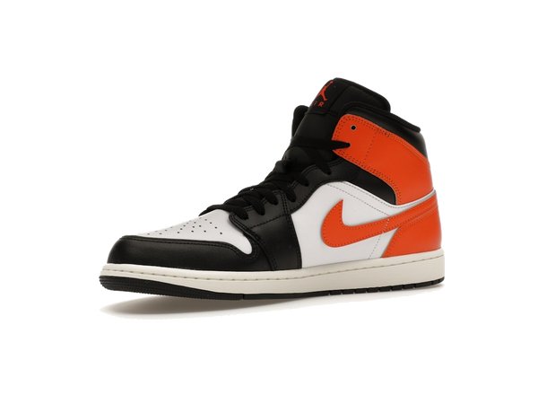 Jordan 1 Mid Black Toe Starfish
