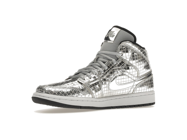 Jordan 1 Mid SE Disco Metallic Silver (Women's)
