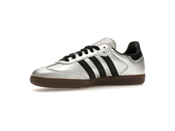 adidas Samba OG Silver Metallic Black Gum (Women's)