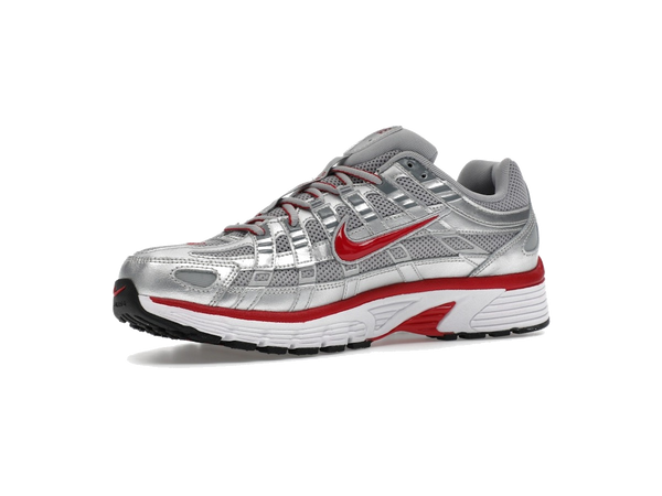 Nike P-6000 Metallic Silver Gym Red