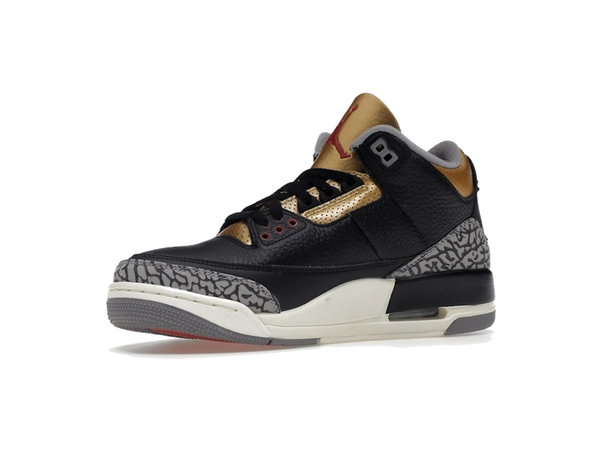 Jordan 3 Retro Black Cement Gold (Women's)
