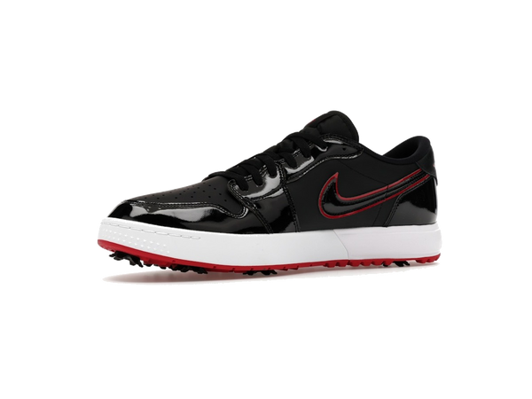 Jordan 1 Low Golf Spiked Bred Black Patent