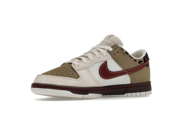 Nike Dunk Low Retro Khaki Team Red Pearl White (Women's)