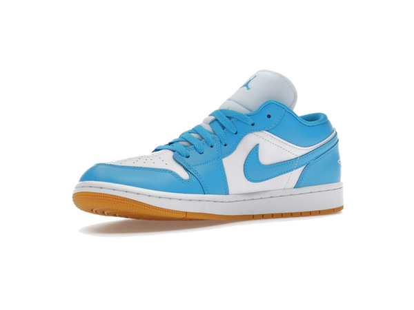 Jordan 1 Low White Gum Light Brown Dark Powder Blue (Women's)