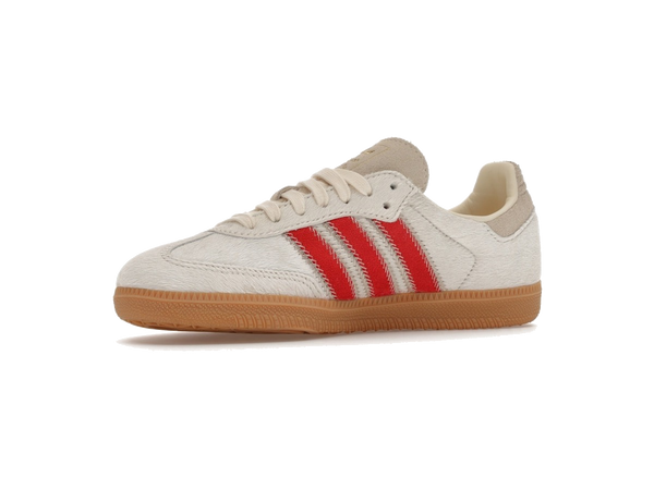 adidas Samba OG Pony Hair Wonder Beige Better Scarlet (Women's)