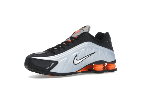 Nike Shox R4 Blue Tint Total Orange Black Metallic Silver (Women's)