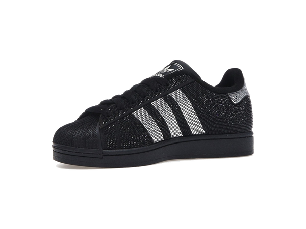 adidas Superstar II Rhinestone Black Silver (Women's)