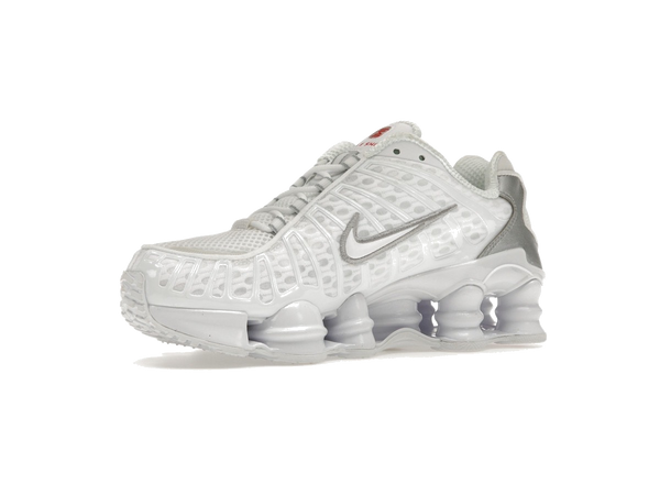 Nike Shox TL White Metallic Silver Max Orange (Women's)