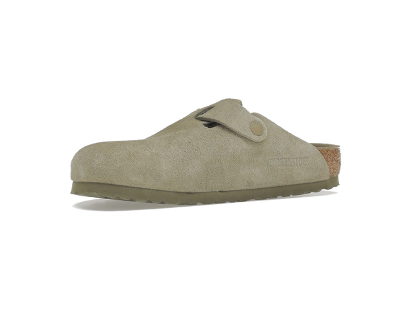 Birkenstock Boston Soft Footbed Suede Faded Khaki