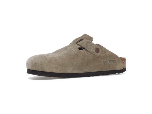 Birkenstock Boston Soft Footbed Suede Taupe