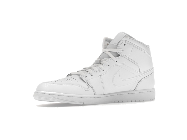 Jordan 1 Mid Triple White