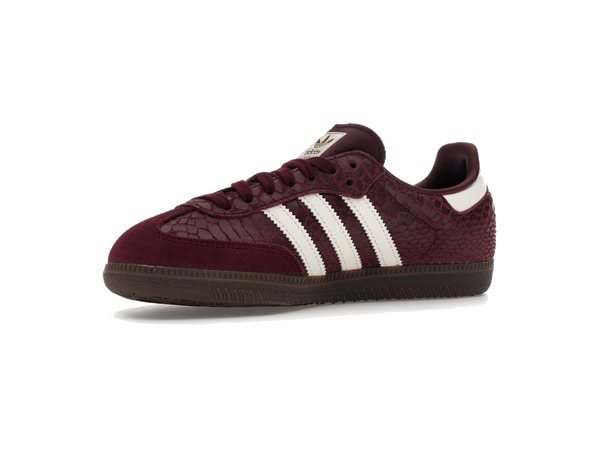 adidas Samba OG Snakeskin Maroon Cream White (Women's)