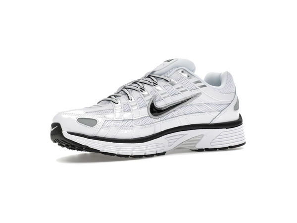 Nike P-6000 White Metallic Silver Black