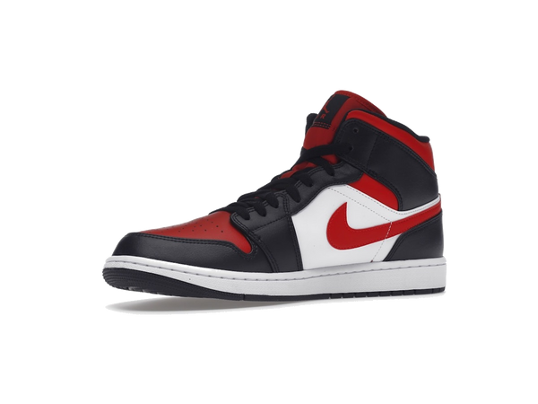 Jordan 1 Mid White Black Red (2022)