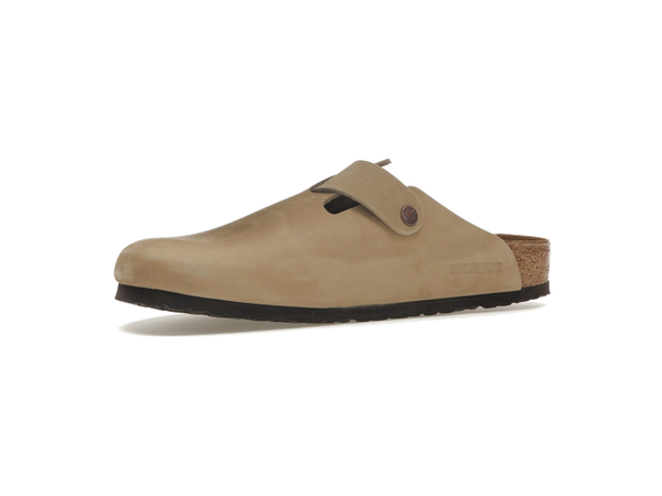 Birkenstock Boston Oiled Leather Tobacco Brown