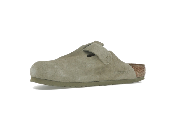 Birkenstock Boston Suede Faded Khaki