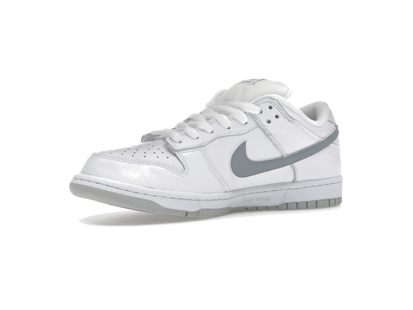 Nike SB Dunk Low Supreme 94 White Metallic Silver