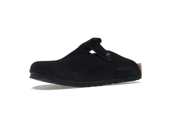 Birkenstock Boston Soft Footbed Suede Black